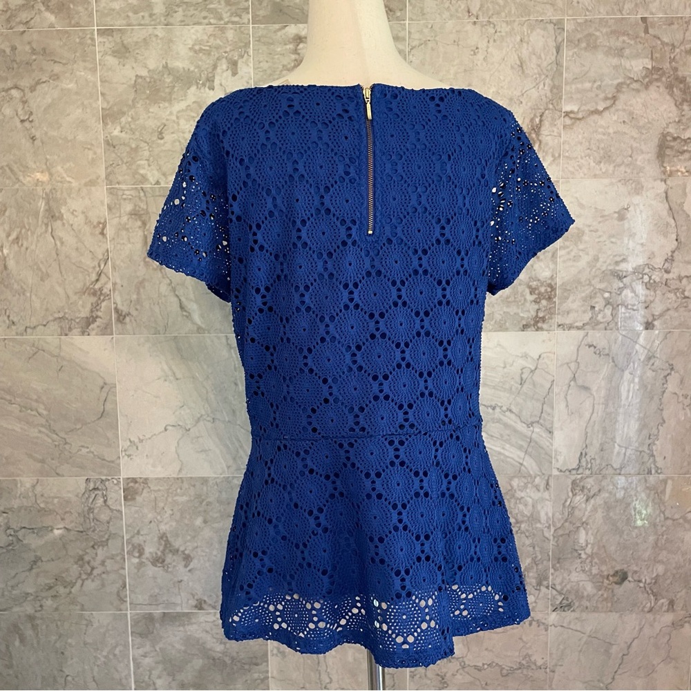 Banana Republic Royal Crochet Lace Short Sleeve Top - Picture 5 of 7